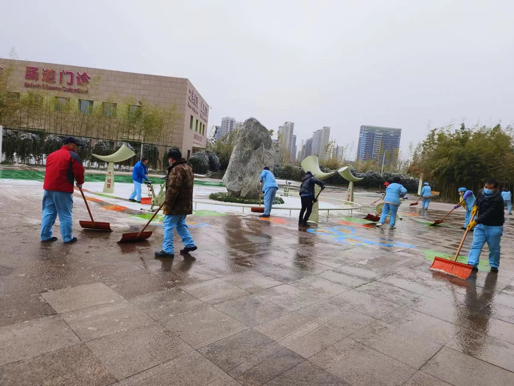 雪很美，他們也很美